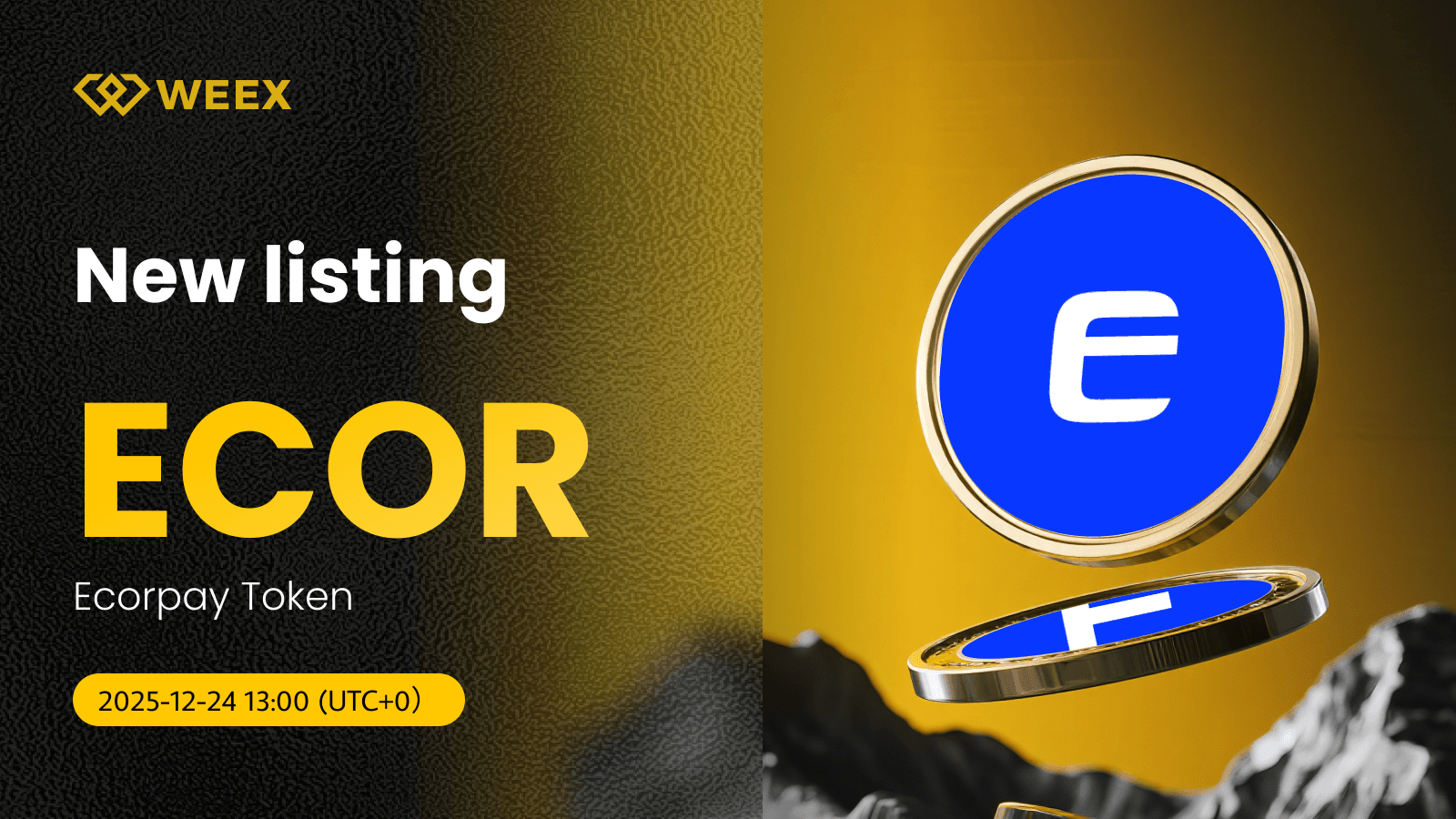 توکن Ecorpay (ECOR) در WEEX Spot فهرست شد