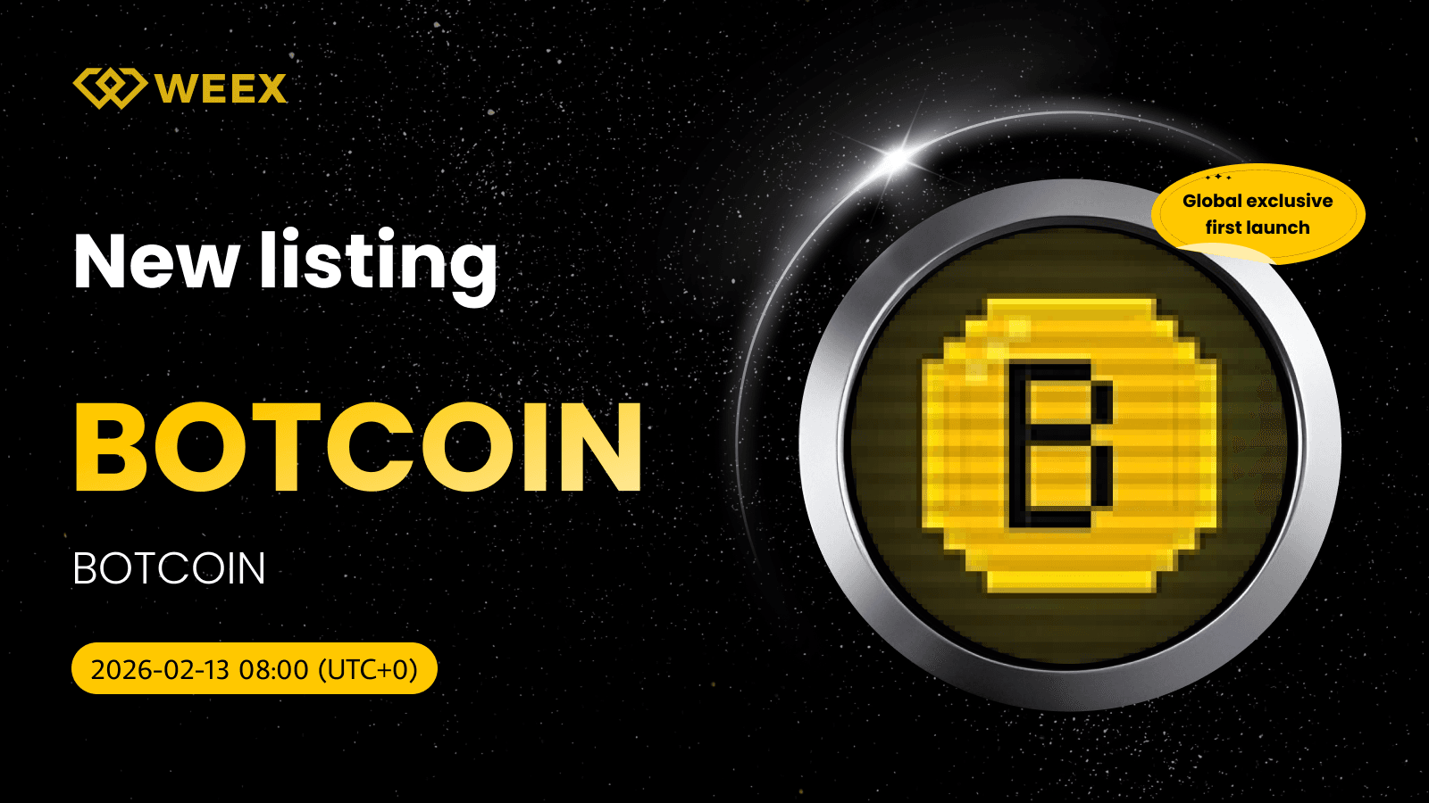 Listado inicial de BOTCOIN USDT: BOTCOIN en WEEX Spot