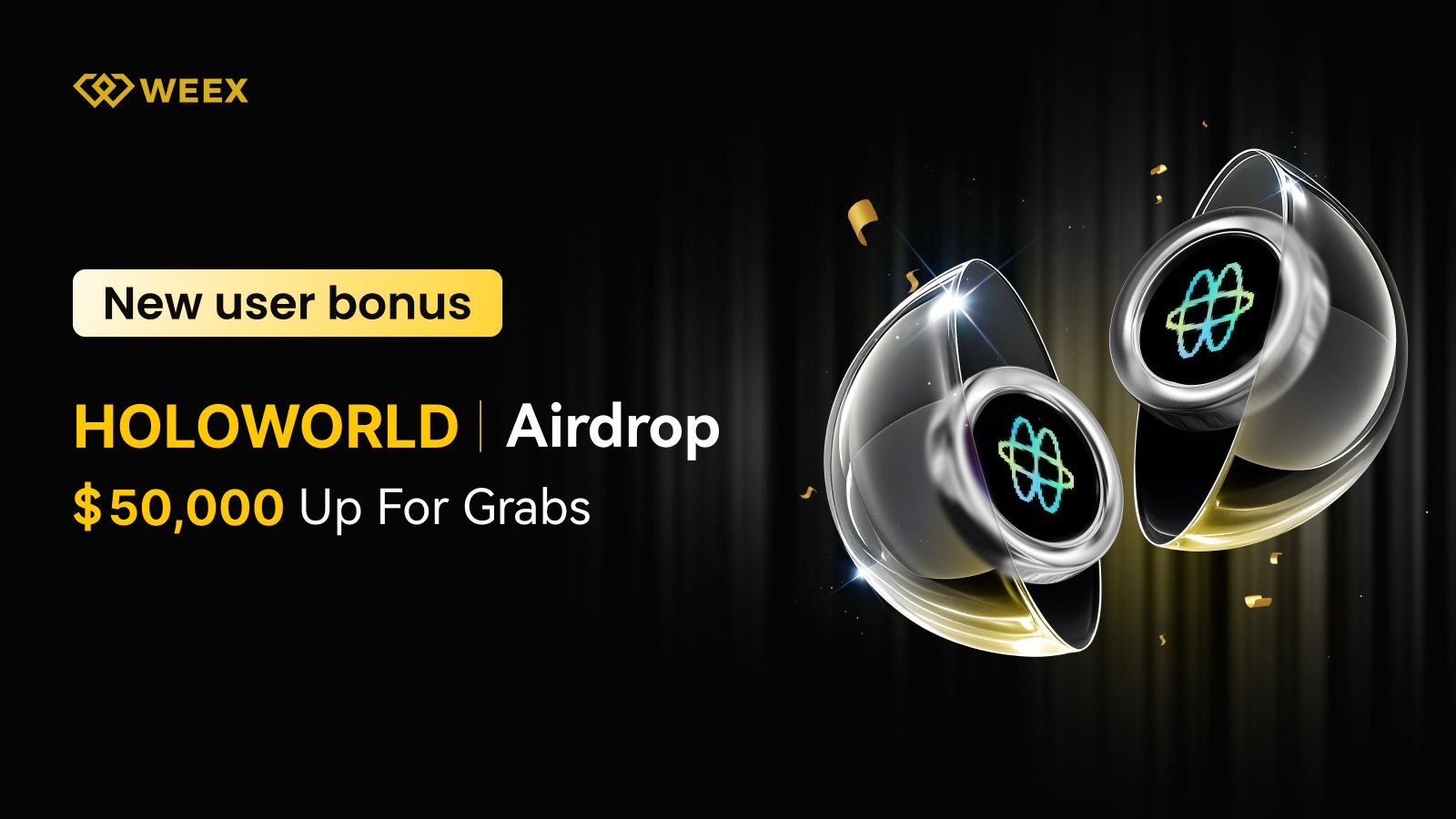 Airdrop для новых пользователей HOLOWORLD на бирже WEEX: Выиграйте до 115 USDT в этом текущем мероприятии по раздаче токенов!