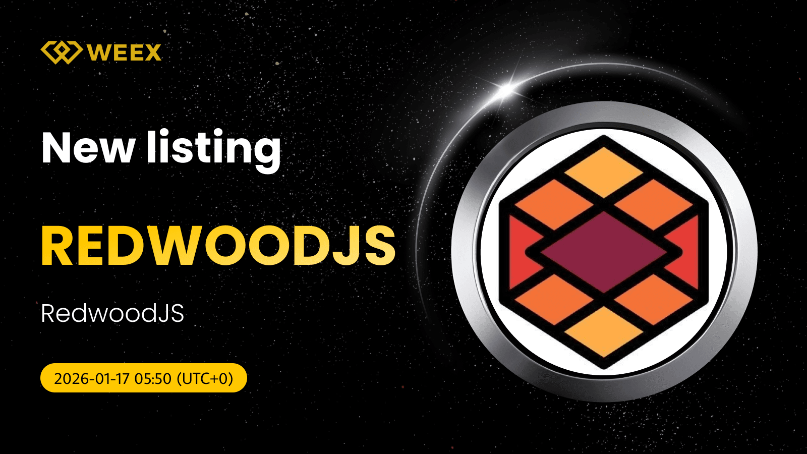 REDWOODJS USDT 現貨交易現已登陸 WEEX 交易所