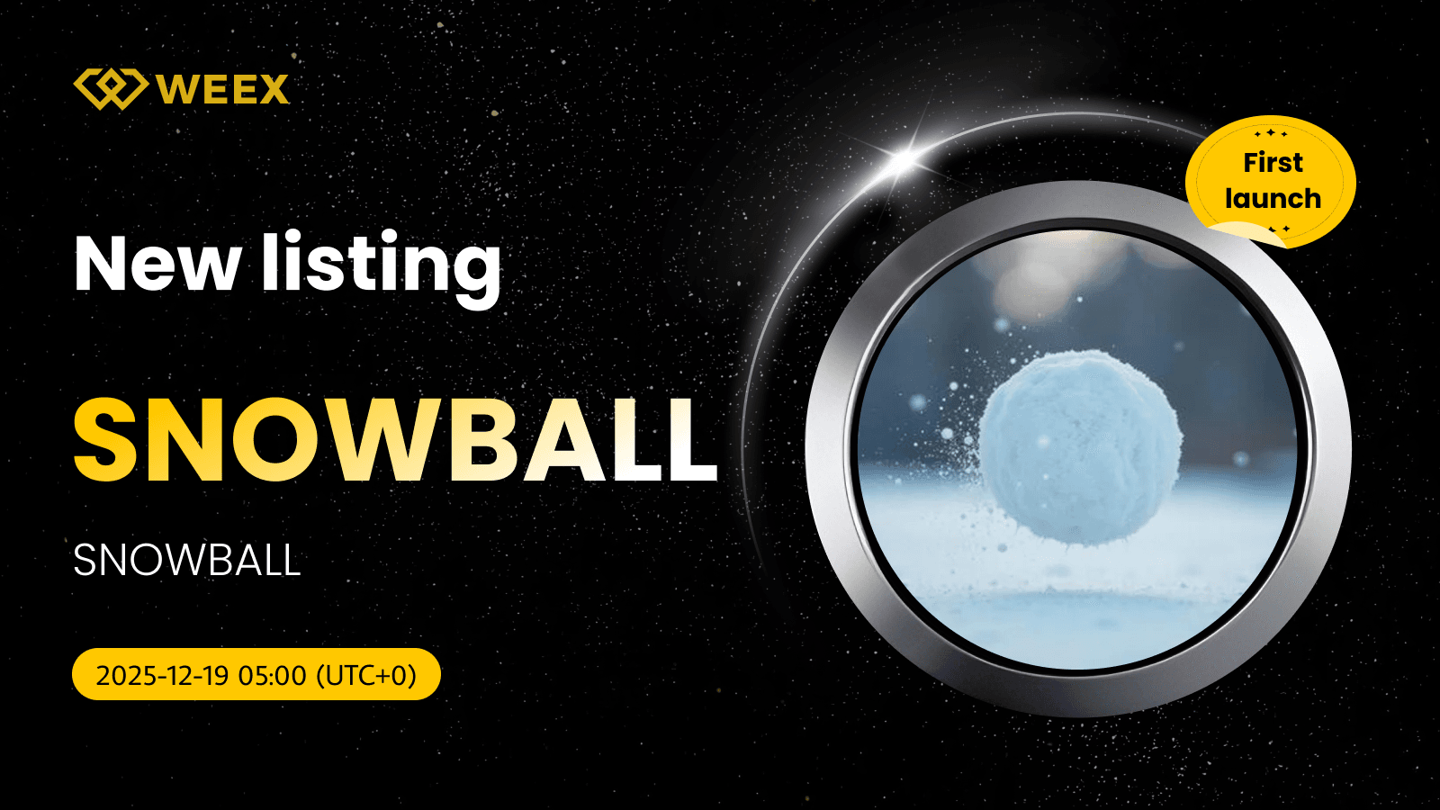 SNOWBALL USDT теперь доступен: WEEX добавила монету SNOWBALL