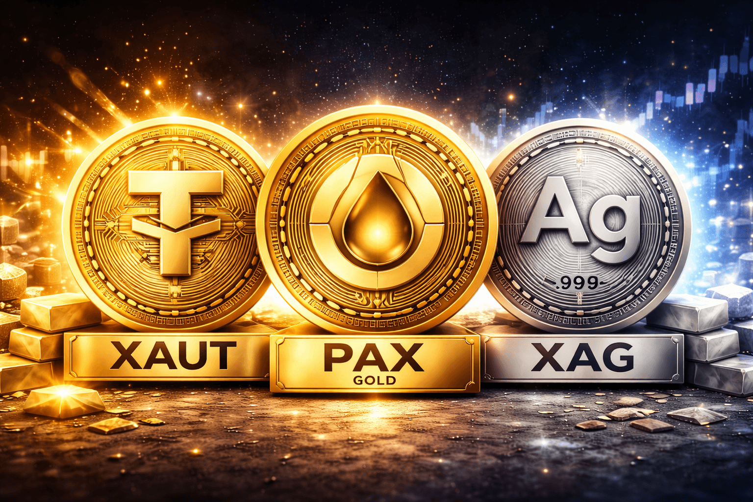 Proteja o seu património com criptomoedas e ouro tokenizado