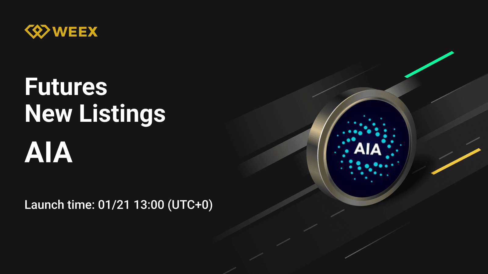 Бессрочный контракт AIA USDT: WEEX Futures добавляет монету AIA в список