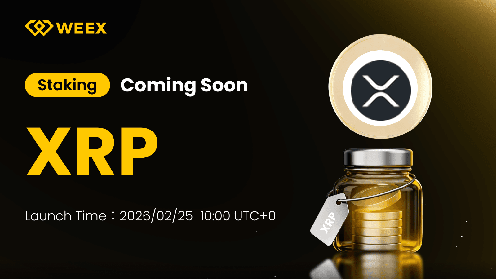 WEEX lança staking de XRP: o que precisa de saber