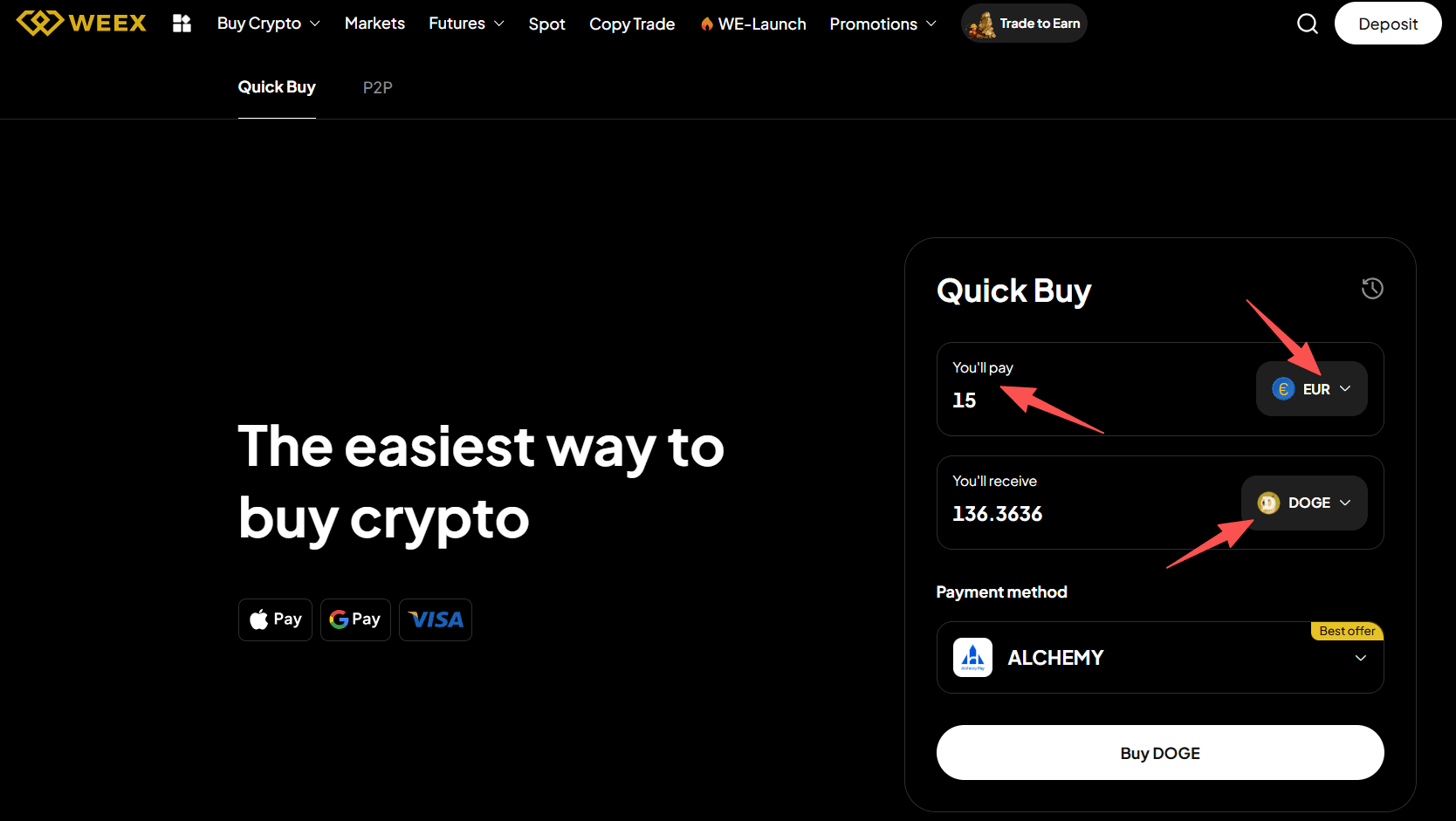WEEX OTC چیست و چگونه میتوان DOGE را با یورو در WEEX OTC خریداری کرد؟