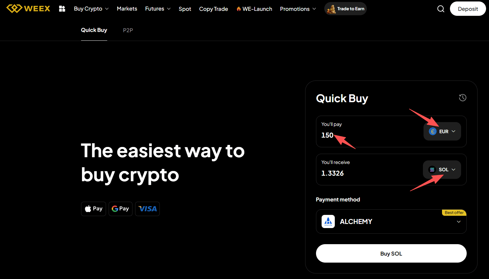 WEEX OTC چیست و چگونه میتوان SOL را با یورو در WEEX OTC خریداری کرد؟