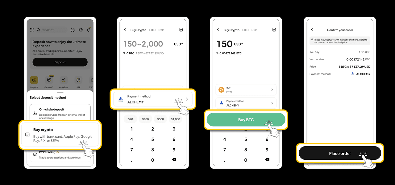 Buy Solana OTC with PKR on WEEX (App)