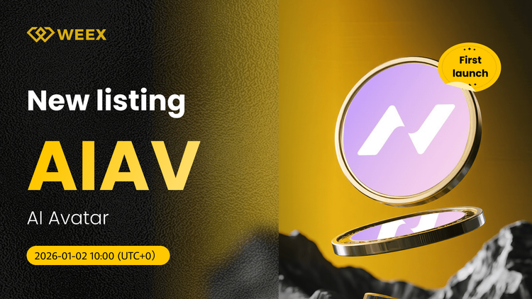 AIAV USDT Pair 在 WEEX 現貨 上提供： AI頭像(AIAV)硬幣上市