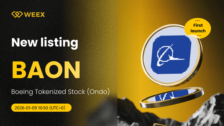 BAON USDT Live: Токенизированный запас Boeing (Ondo) включен в список WEEX Spot