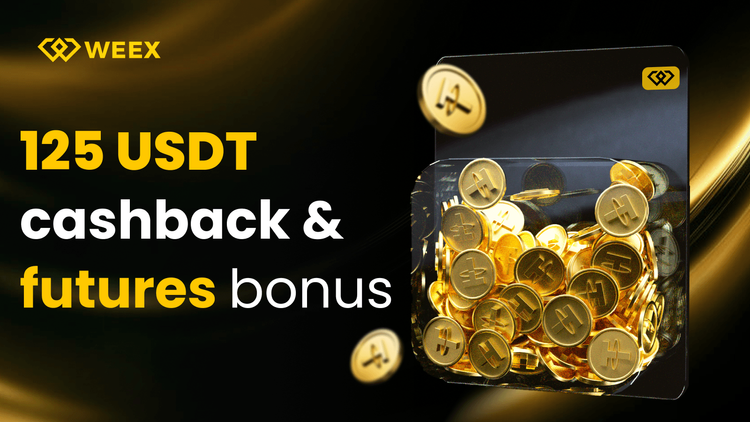 Compra USDT con USD o EUR en WEEX: Cero comisiones, recompensas reales y 125 USDT de cashback