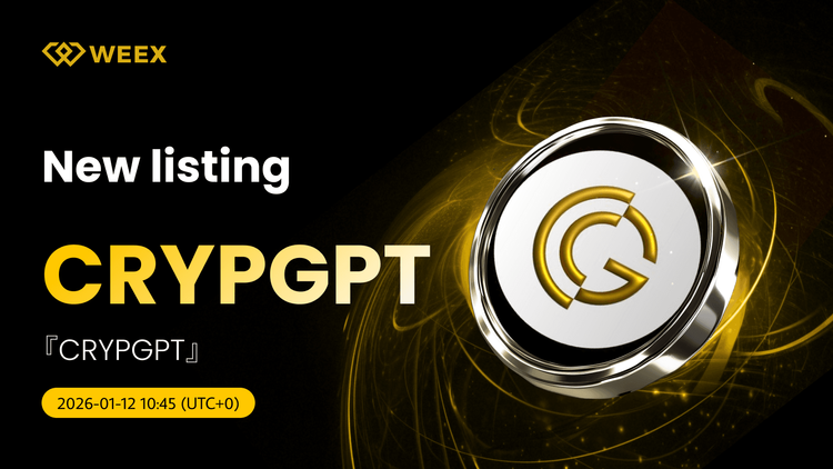 CRYPGPT USDT 對: CrypGPT Coin 上市於WEEX現貨