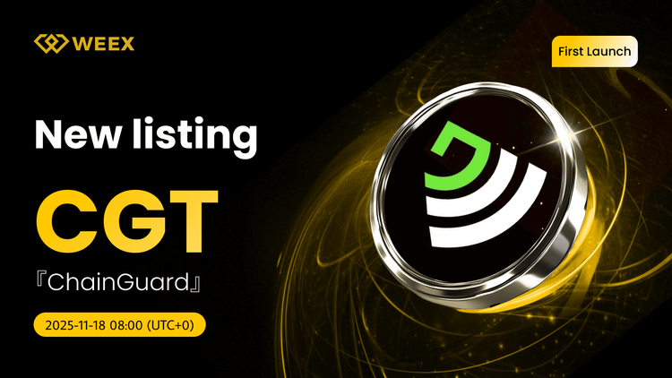 Монета ChainGuard (CGT) добавлена на биржу WEEX с торговой парой CGT/USDT для спотовой торговли