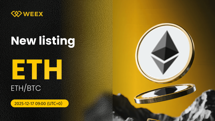 ETH/BTC попадает в список WEEX Spot с ETH/BTC USDT Pair Trading