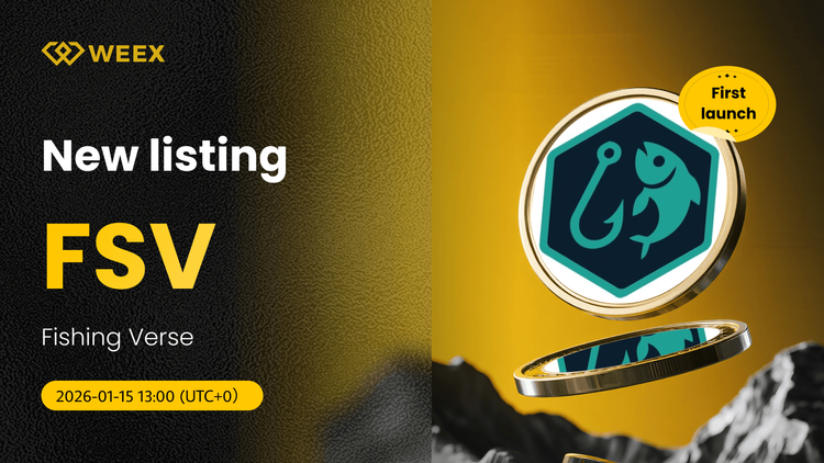 FSV USDT ao vivo: Listagem da moeda Fishing Verse (FSV) na WEEX Spot