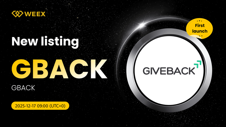 GBACK USDT 交易對即時： GBACK 幣在 WEEX 上上市