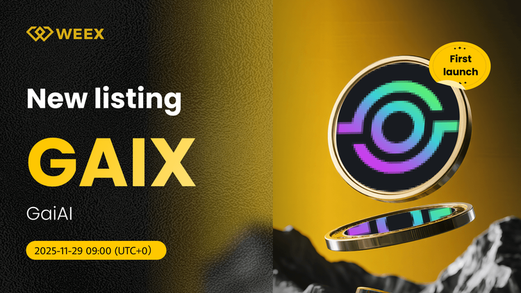 GAIX USDT Trading Live: GaiAI Coin котируется на WEEX Spot