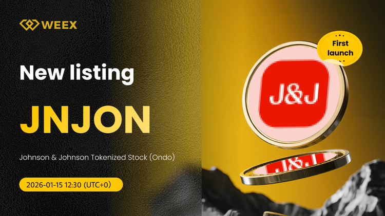 JNJON USDT 上市於 WEEX:交易強生公司硬幣