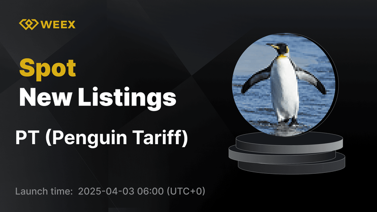 Penguin Tariff (PT) теперь в прямом эфире на WEEX Spot с открытием торгов PT USDT