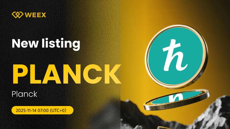 Торговая пара PLANCK/USDT в режиме спот включена в листинг биржи WEEX