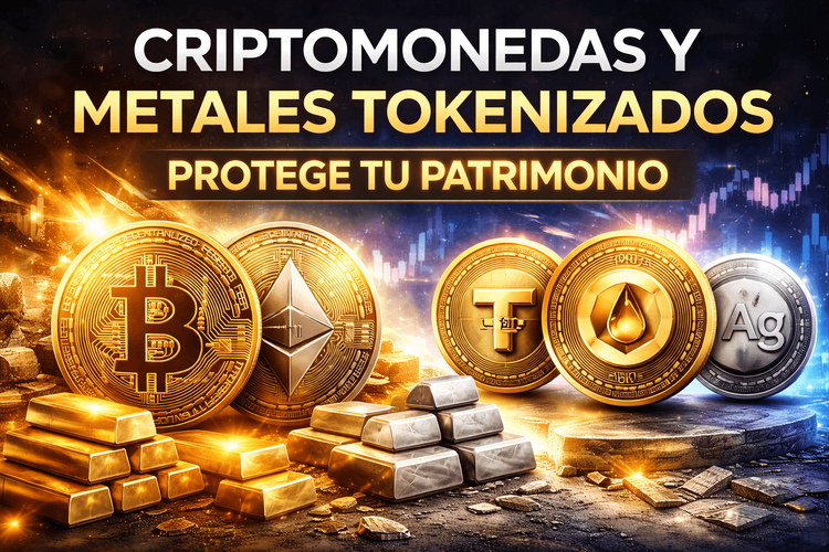 Protege tu patrimonio con criptomonedas y oro tokenizado