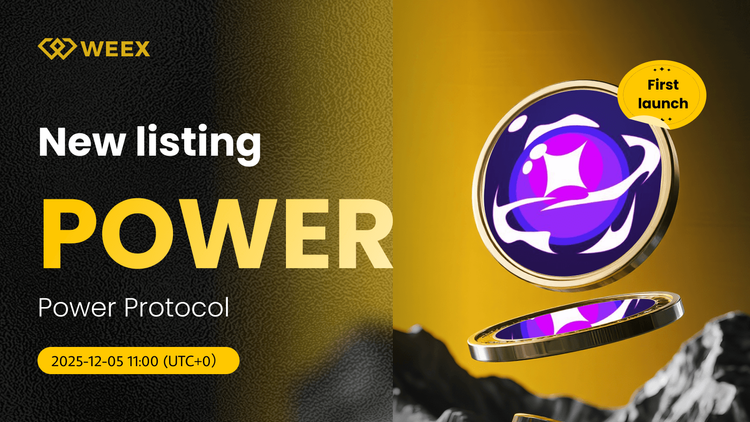 POWER USDT Pairs Live: Монета протокола питания котируется на WEEX