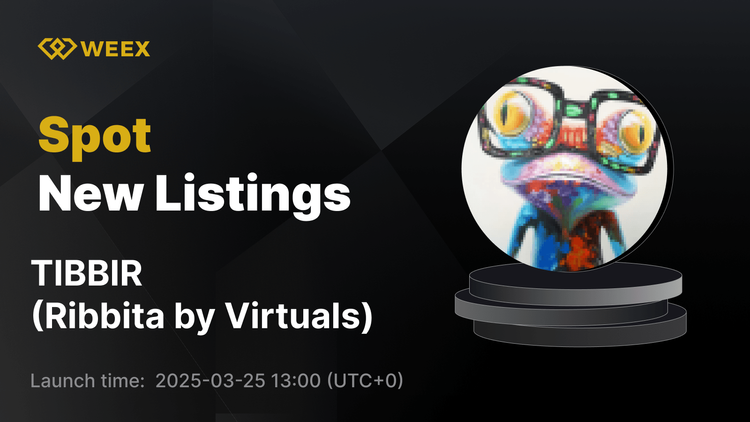 Ribbita by Virtuals (TIBBIR) теперь зарегистрирована на WEEX с открытыми торгами TIBBIR USDT