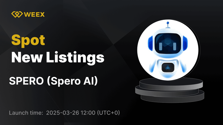 Spero AI (SPERO) теперь в прямом эфире на WEEX с торговлей SPERO USDT
