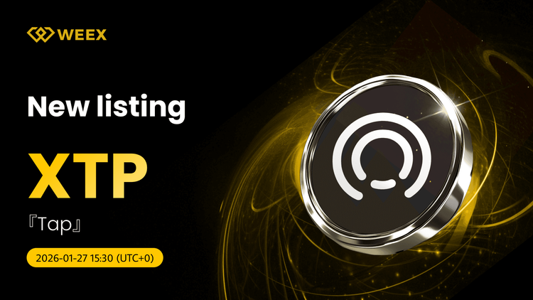 Moeda Tap (XTP) listada na WEEX Spot: Par de XTP USDT ao vivo