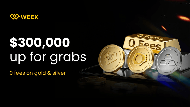 Giao dịch Vàng &amp; Bạc với 0% phí: Chia sẻ phần thưởng $300.000 trên PAXG, XAUT và XAG