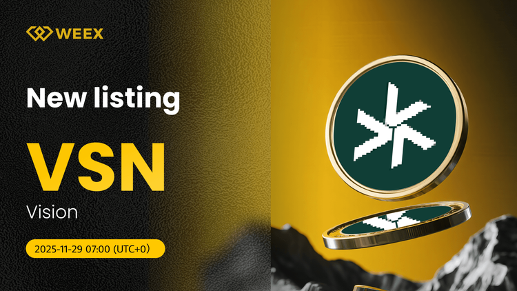 Vision Coin попадает в список WEEX с VSN USDT Spot Trading Pair