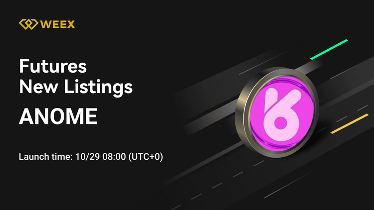 Бессрочные фьючерсы ANOME USDT теперь доступны на WEEX