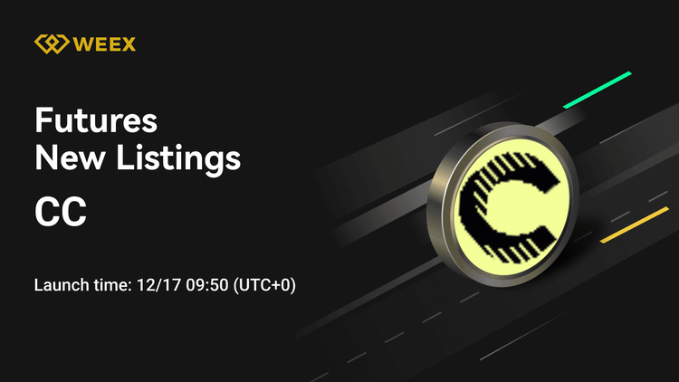 CC USDT Perpetual Contract Listing on WEEX Futures
