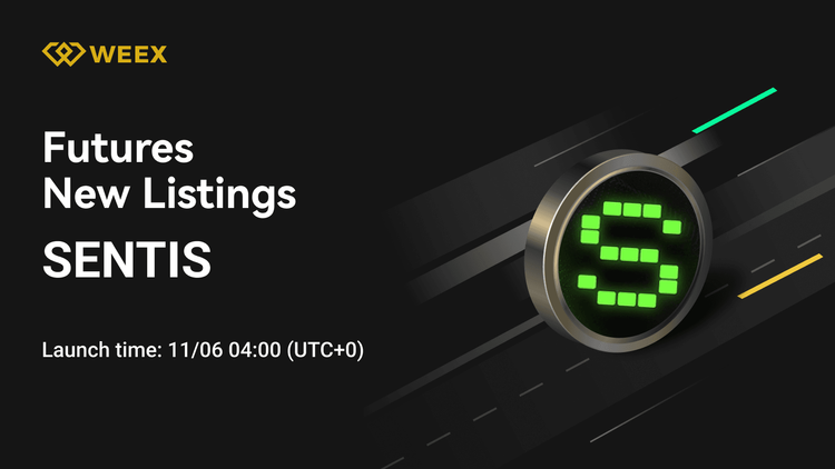 Бессрочные фьючерсы SENTIS/USDT включены в листинг биржи WEEX