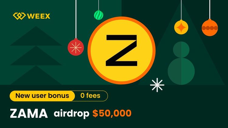 Evento de Airdrop ZAMA na WEEX Exchange: Partilhe 50.000 USDT em recompensas