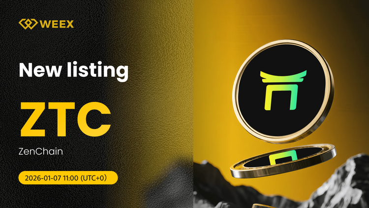 ZenChain (ZTC) Coin 上市於 WEEX 現貨與 ZTC USDT 現現貨