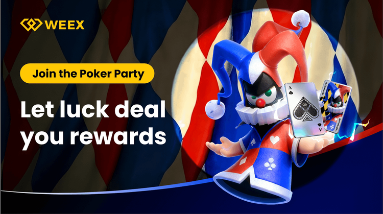 WEEX Joker Party: Compra criptomoedas, jogue cartas e ganhe recompensas maciças